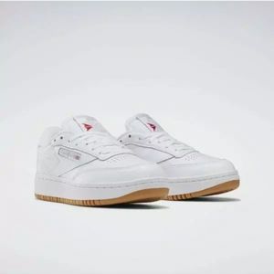 NWOT Reebok Club C Double White Gum Womens Sneakers
